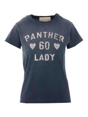 VALENTINO GARAVANI: t-shirts - Black Pattern T-Shirt