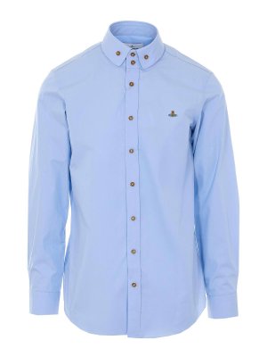 VIVIENNE WESTWOOD: shirts - Light Blue Krall Buttons Shirt