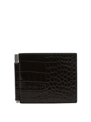 TOM FORD: wallets & purses - Black T Line Wallet