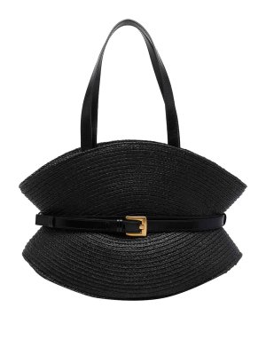 Balmain: cinture - Borsa a tracolla Shuffle nera