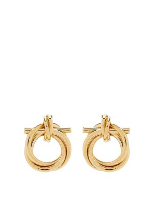 FERRAGAMO: Earrings - Gancini Torchon Earrings