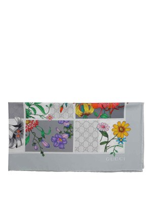 GUCCI: scarves - Grey Scarf
