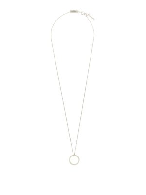 Maison Margiela: Collane - Collana numerica in argento