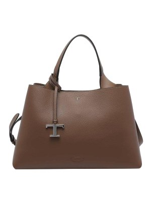 TOD'S: shopper - Borsa a mano media in pelle