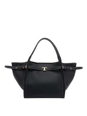 TOD'S: shopper - Borsa in pelle nera