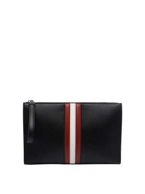 BALLY: clutches - Black Large Mythos Clutch