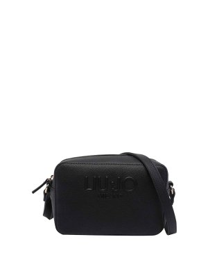 Liu Jo: borse a tracolla - Borsa a tracolla con logo nero