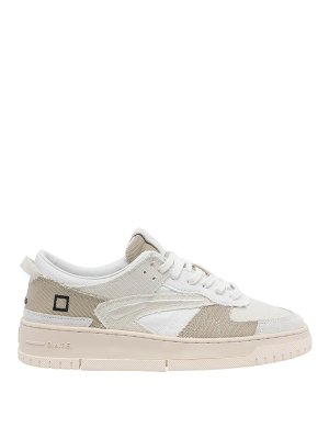 D.A.T.E.: trainers - Beige Torneo Fringed Sneakers