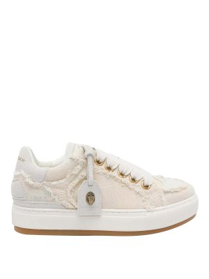 KURT GEIGER: trainers - Beige Southbank Tag Sneakers