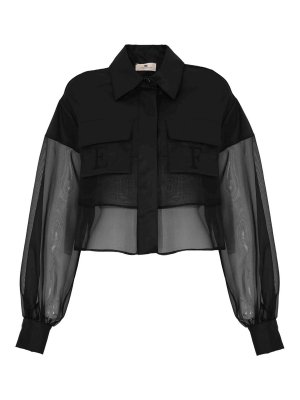 ELISABETTA FRANCHI: シャツ - シャツ - 黒