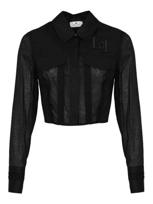 ELISABETTA FRANCHI: シャツ - シャツ - 黒