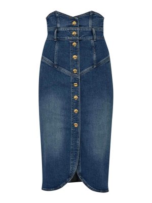 ELISABETTA FRANCHI: Jupes midi et au genou - Jupe Midi - Bleu