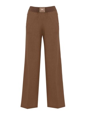 ELISABETTA FRANCHI: カジュアルトラウザー - カジュアルパンツ - マルチカラー