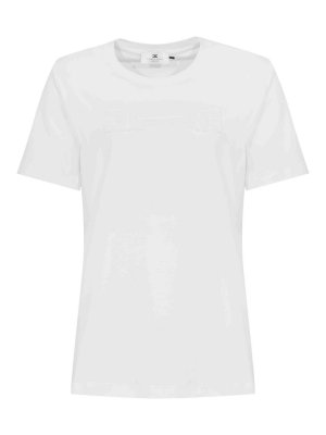 ELISABETTA FRANCHI: T-shirts - T-Shirt - Weiß