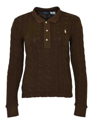 POLO RALPH LAUREN: Poloshirts - Poloshirt - Dunkelbraun