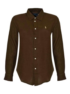 POLO RALPH LAUREN: Poloshirts - Poloshirt - Dunkelbraun