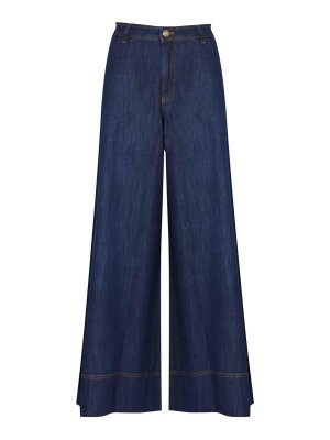 TWINSET: Schlagjeans - Schlagjeans - Dunkles Jeansblau