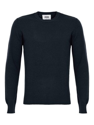 ALPHA STUDIO: Strickpullover mit Rundhalsausschnitt - Rundhalspullover - Blau