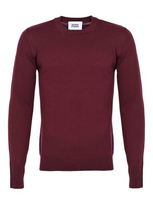 ALPHA STUDIO: crew necks - Slim Crew-Neck Sweater