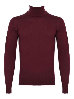 ALPHA STUDIO: Tシャツ - Tシャツ - ダークレッド