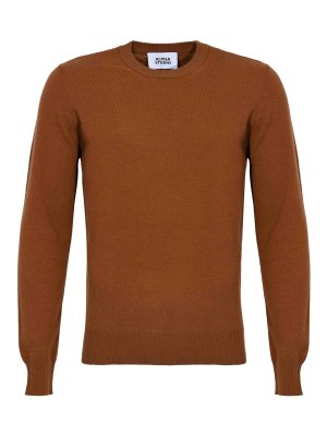 ALPHA STUDIO: クルーネック - クルーネック - ブラウン