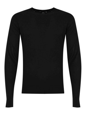 ALPHA STUDIO: クルーネック - クルーネック - ブルー