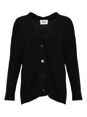 ALPHA STUDIO: Cardigans - Cardigan - Noir