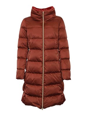 HERNO: giacche imbottite - Piumino Lungo Trapuntato Bordeaux