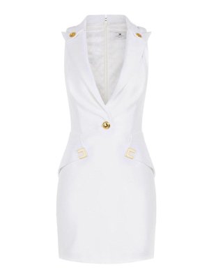 ELISABETTA FRANCHI: Robes courtes - Robe Courte - Beige