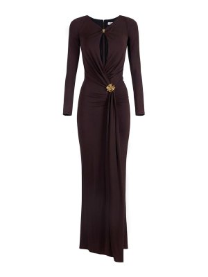 ELISABETTA FRANCHI: イブニングドレス - イブニングドレス - ブラウン