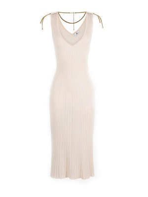 ELISABETTA FRANCHI: ニーレングスドレス - 膝丈ドレス - 白