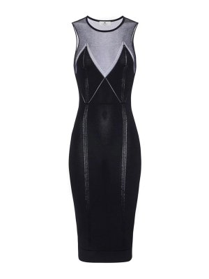 ELISABETTA FRANCHI: ニーレングスドレス - 膝丈ドレス - 黒