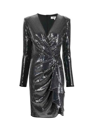 Diane von Furstenberg: ニーレングスドレス - 膝丈ドレス - グレー