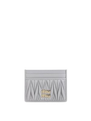 MIU MIU: wallets & purses - Lamb Leather Cardholder