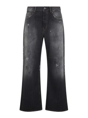 Acne Studios: Jeans à jambe droite - Jean Droit - Noir