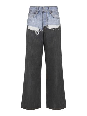 Acne Studios: Jeans à jambe droite - Jean Droit - Bleu Foncé