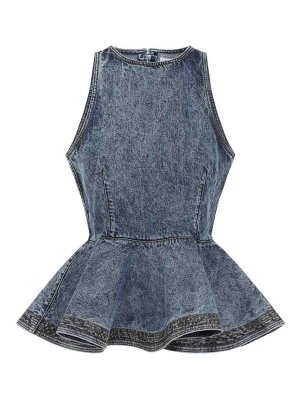 Alaïa: Tops & Débardeurs - Top - Beige Clair