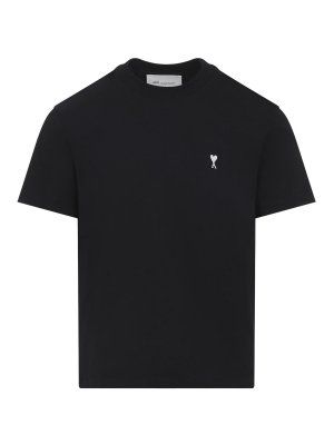 AMI PARIS: t-shirts - Contrasted Adc T-Shirt