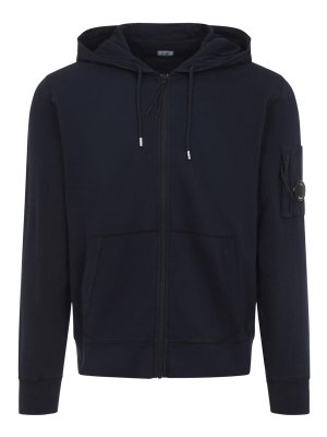 C.P. COMPANY: Sweatshirts & Sweaters - Cp Company Zip Lens Hoodie