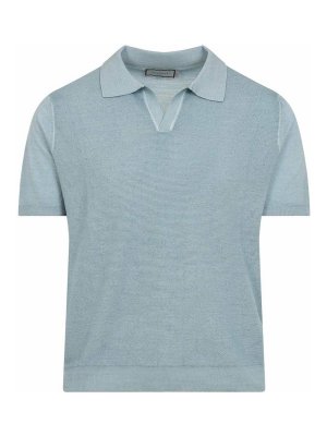 CANALI: Poloshirts - Poloshirt - Hellblau