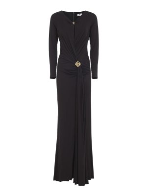 ELISABETTA FRANCHI: Pantalons casual - Pantalons Décontractés - Marron