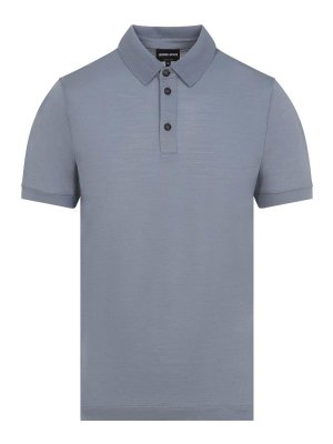 GIORGIO ARMANI: Poloshirts - Poloshirt - Hellgrau