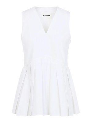 JIL SANDER: Tops & Débardeurs - Top - Beige