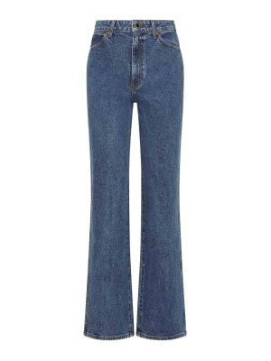 KHAITE: Schlagjeans - Schlagjeans - Weiß