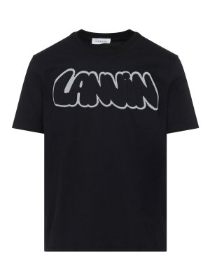 LANVIN: Tシャツ - Tシャツ - 黒