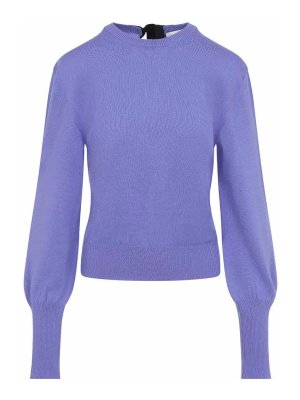 LANVIN: Strickpullover mit Rundhalsausschnitt - Rundhalspullover - Metallic