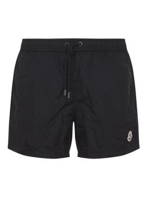 MONCLER: 水着 - スイムショーツ/スイムトランクス - 黒