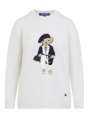 RALPH LAUREN: Suéteres con cuello pico - Suéter Cuello Redondo - Crema