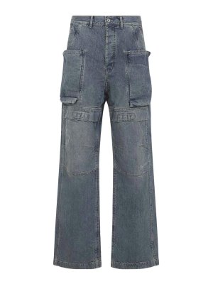 RICK OWENS: casual trousers - Drkshdw Stefan Cargo Pants