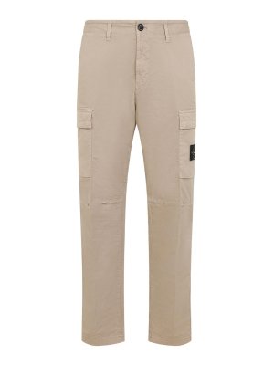 STONE ISLAND: pantaloni casual - Pantaloni di cotone